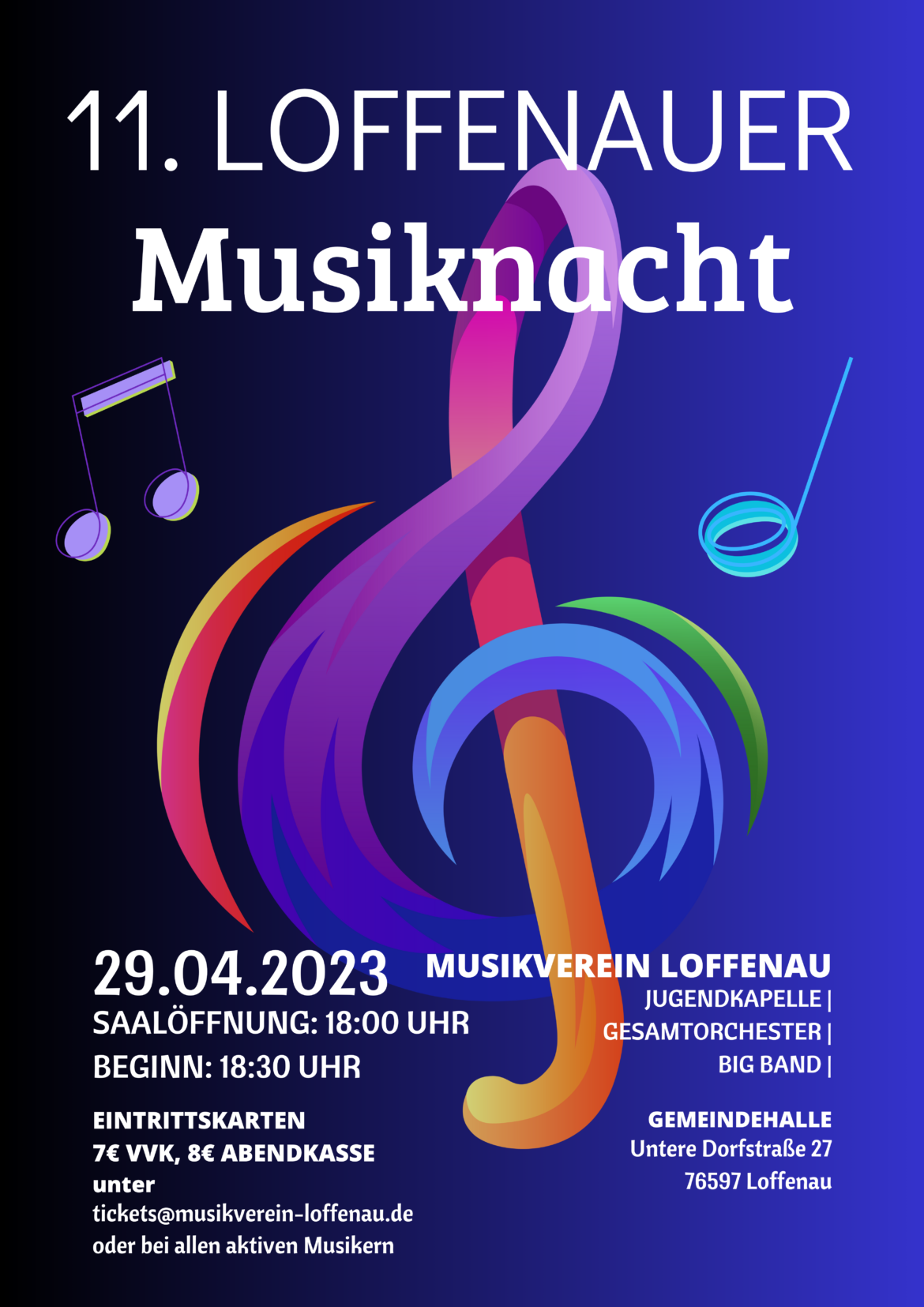 Plakat - 11. Loffenauer Musiknacht