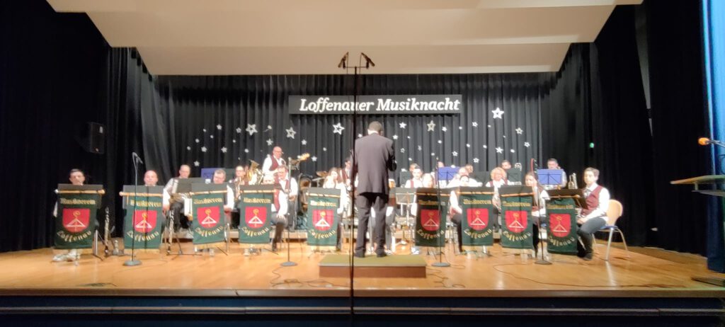 Blaskapelle des Musikvereins Loffenau bei der 11. Musiknacht 2023.