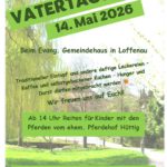Einladung zum Vatertagshock am 14.05.2026 ab 10 Uhr mit unserem traditionellen Vatertagsgottesdienst um 10 Uhr
